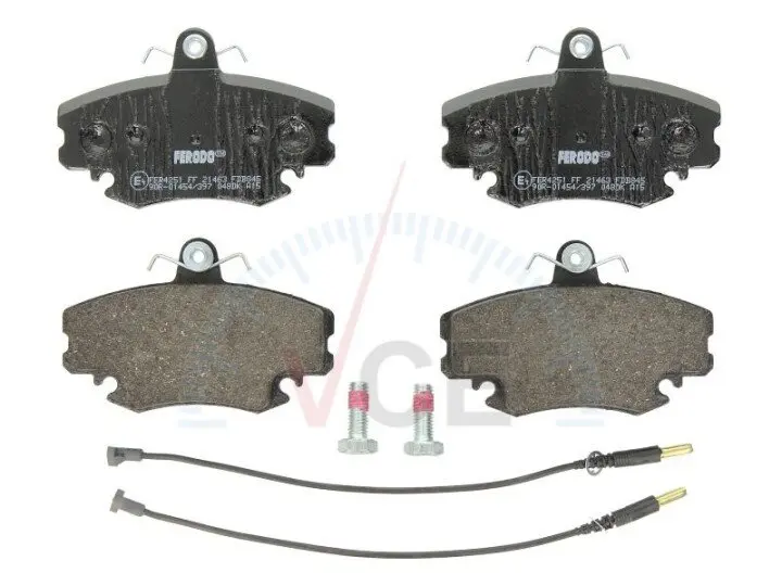 Комплект тормозных колодок, дисковый тормоз FERODO FDB845 (фото 1)