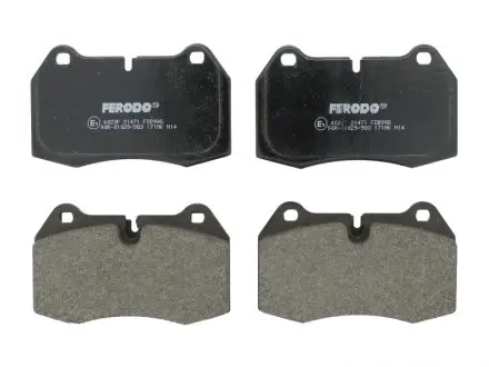 Комплект тормозных колодок, дисковый тормоз FERODO FDB998