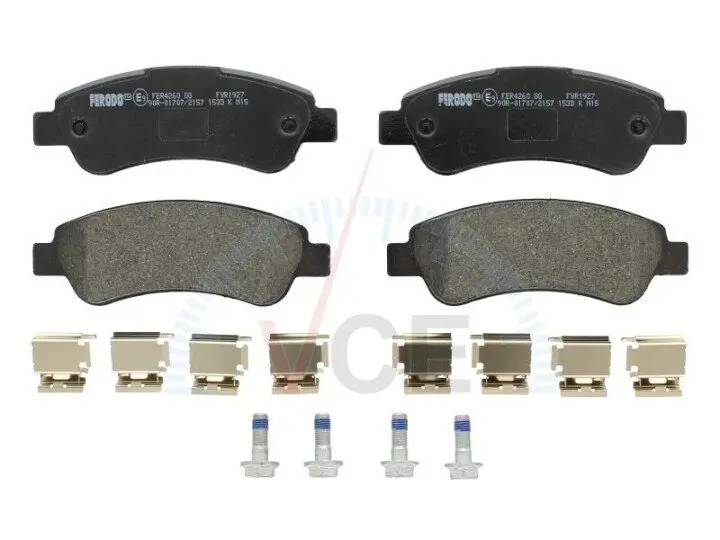 Комплект тормозных колодок, дисковый тормоз FERODO FVR1927 (фото 1)
