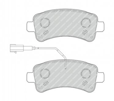Комплект тормозных колодок, дисковый тормоз FERODO FVR4950 (фото 1)