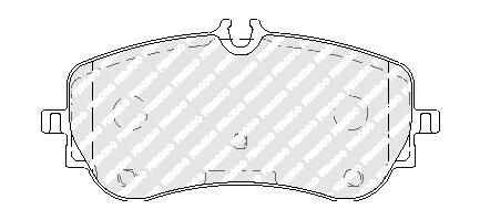 Колодки тормозные дисковые (комплект 4 шт) FERODO FVR5068