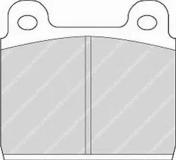 Комплект тормозных колодок, дисковый тормоз FERODO FVR84