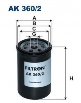 Повітряний фільтр FILTRON AK360/2 (фото 1)