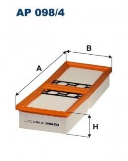 Повітряний фільтр FILTRON AP098/4
