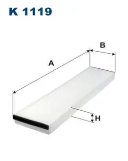 Фільтр салону FILTRON K1119