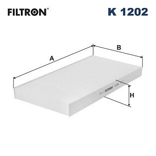 Фильтр салона FILTRON K1202