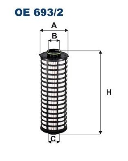 Масляный фильтр FILTRON OE693/2