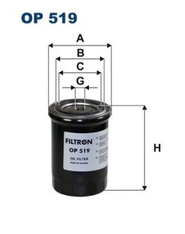 Масляний фільтр FILTRON OP519