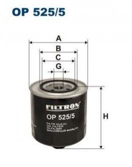 Масляный фильтр FILTRON OP525/5 (фото 1)