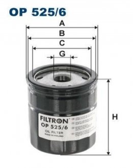 Масляный фильтр FILTRON OP525/6