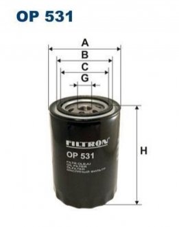 Масляний фільтр FILTRON OP531 (фото 1)
