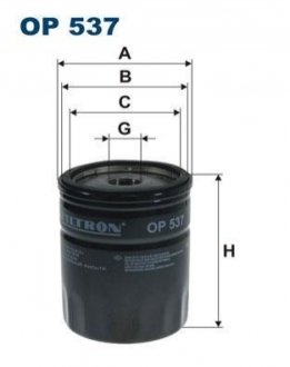 Масляный фильтр FILTRON OP537 (фото 1)