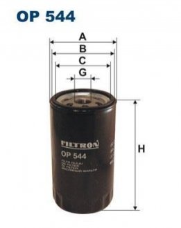 Масляний фільтр FILTRON OP544