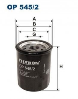 Масляний фільтр FILTRON OP545/2 (фото 1)