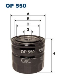 Масляний фільтр FILTRON OP550