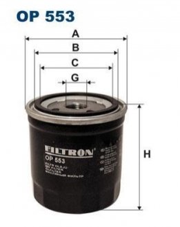 Масляний фільтр FILTRON OP553