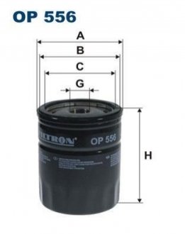 Масляний фільтр FILTRON OP556 (фото 1)