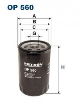 Масляний фільтр FILTRON OP560