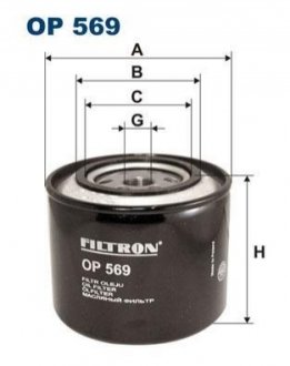Масляний фільтр FILTRON OP569