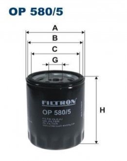 Масляний фільтр FILTRON OP580/5 (фото 1)