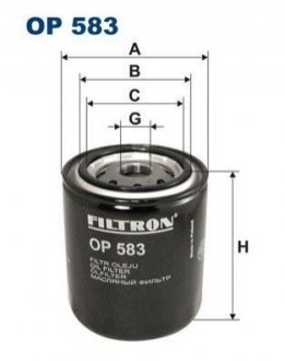 Масляный фильтр FILTRON OP583 (фото 1)