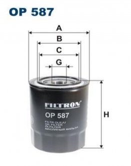 Масляний фільтр FILTRON OP587 (фото 1)