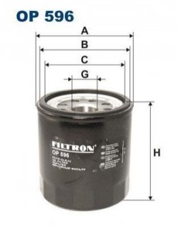 Масляний фільтр FILTRON OP596 (фото 1)