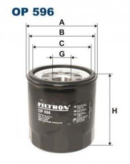 Масляный фильтр FILTRON OP596 (фото 1)