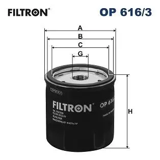 Фільтр оливи FILTRON OP616/3