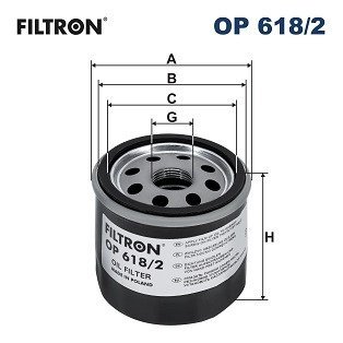 Масляный фильтр FILTRON OP618/2 (фото 1)