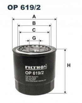 Масляний фільтр FILTRON OP619/2 (фото 1)