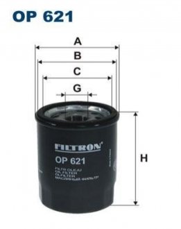 Масляний фільтр FILTRON OP621 (фото 1)