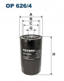 Масляний фільтр FILTRON OP626/4