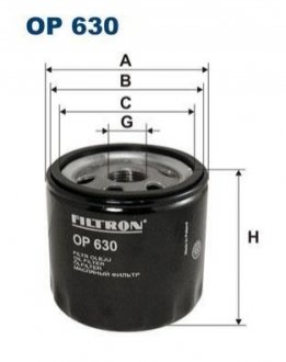 Масляный фильтр FILTRON OP630 (фото 1)