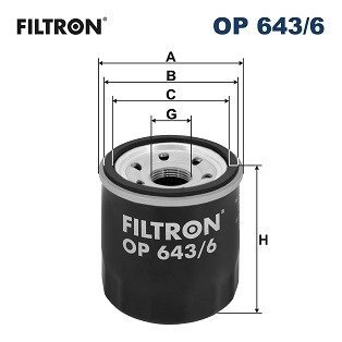 Масляный фильтр FILTRON OP643/6