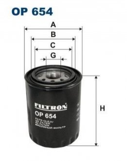 Масляный фильтр FILTRON OP654 (фото 1)