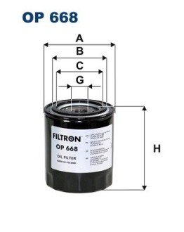 Масляний фільтр FILTRON OP668