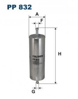 Фильтр топливный FILTRON PP832 (фото 1)