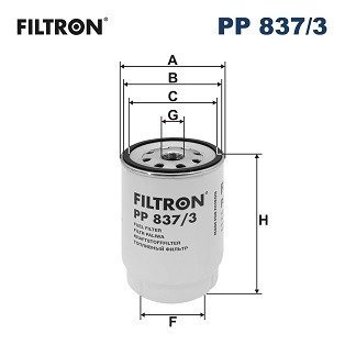 Паливний фільтр FILTRON PP837/3 (фото 1)
