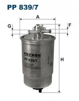 Топливный фильтр FILTRON PP839/7 (фото 1)