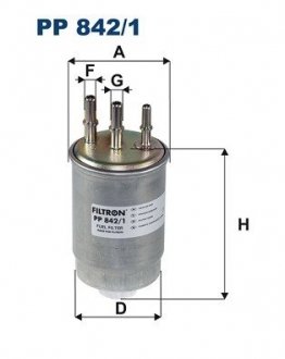 Паливний фільтр FILTRON PP842/1