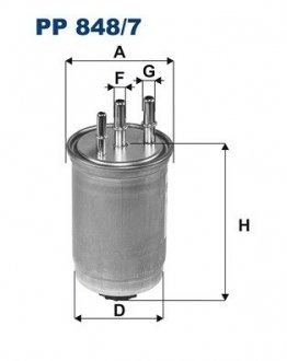 Топливный фильтр FILTRON PP848/7