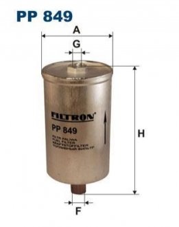 Топливный фильтр FILTRON PP849