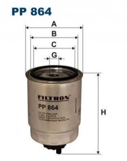 Топливный фильтр FILTRON PP864 (фото 1)