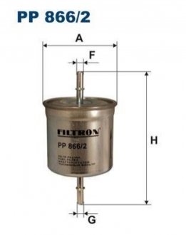 Топливный фильтр FILTRON PP866/2 (фото 1)