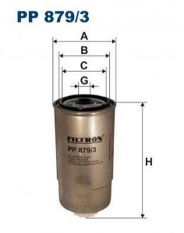 Топливный фильтр FILTRON PP879/3 (фото 1)