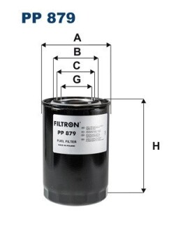 Фільтр паливний FILTRON PP879