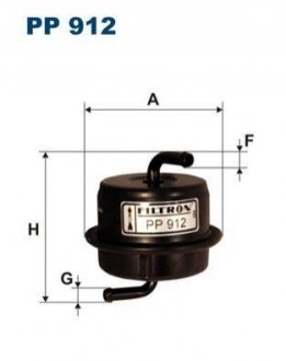 Топливный фильтр FILTRON PP912 (фото 1)