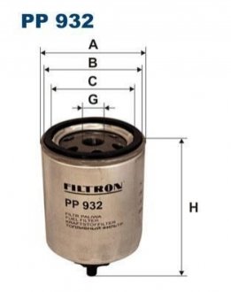 Паливний фільтр FILTRON PP932 (фото 1)