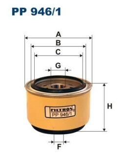 Паливний фільтр FILTRON PP946/1